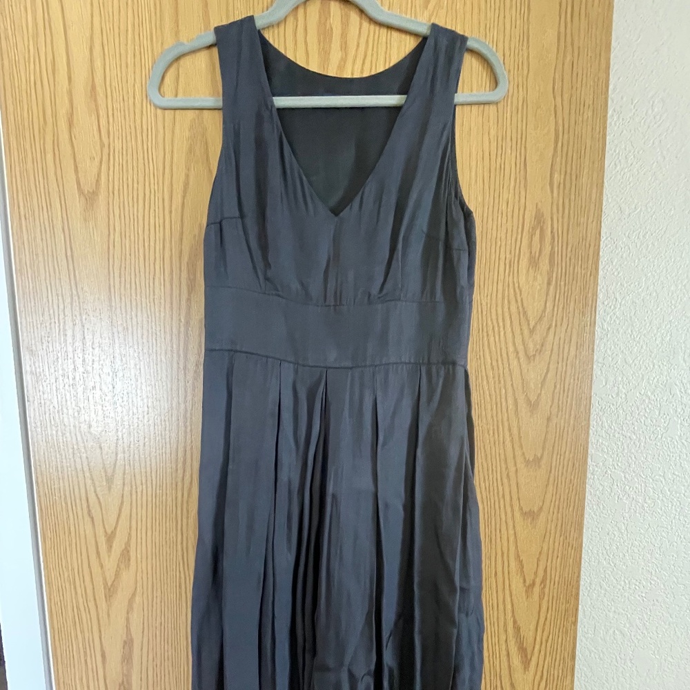Fit and flare silky dress